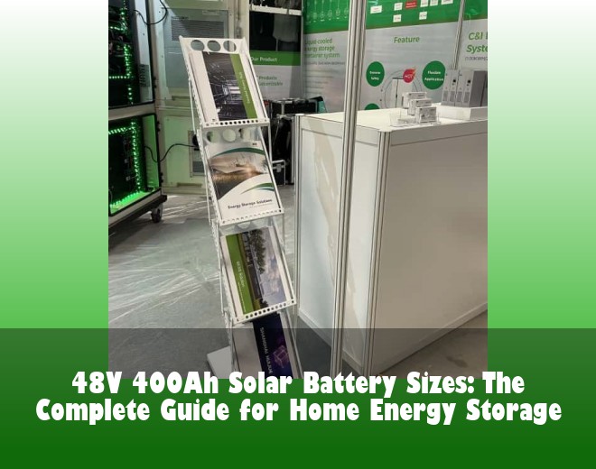 48V 400Ah Solar Battery Sizes: The Complete Guide for Home Energy Storage